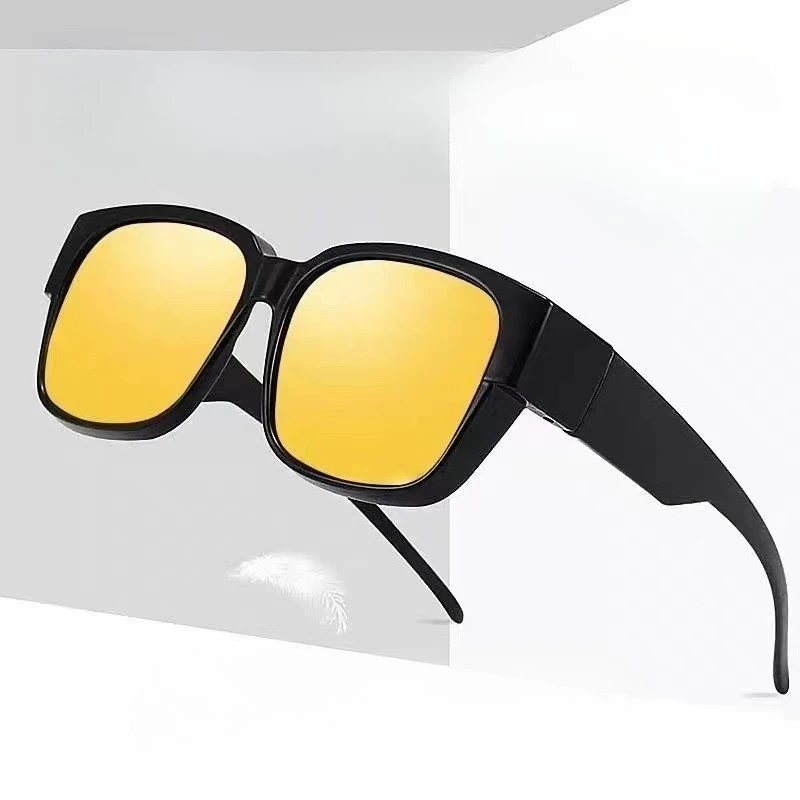 Modische übergroße Sonnenbrille, luxuriöses Fahren, Angeln, Reisen, Retro-Clip auf quadratischen Sonnenbrillen – Detail 3