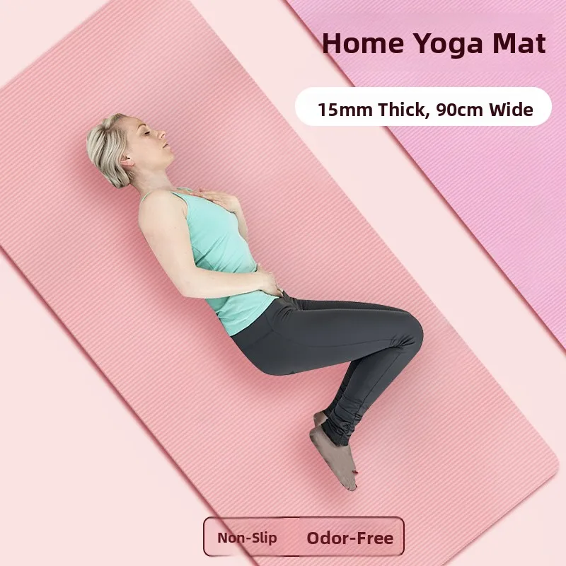 

High Densi Non-Slip Yoga Mat for Home Use Dance Fitn 20mm Thiened 2cm Wide Beginner Friendly Gym Mat