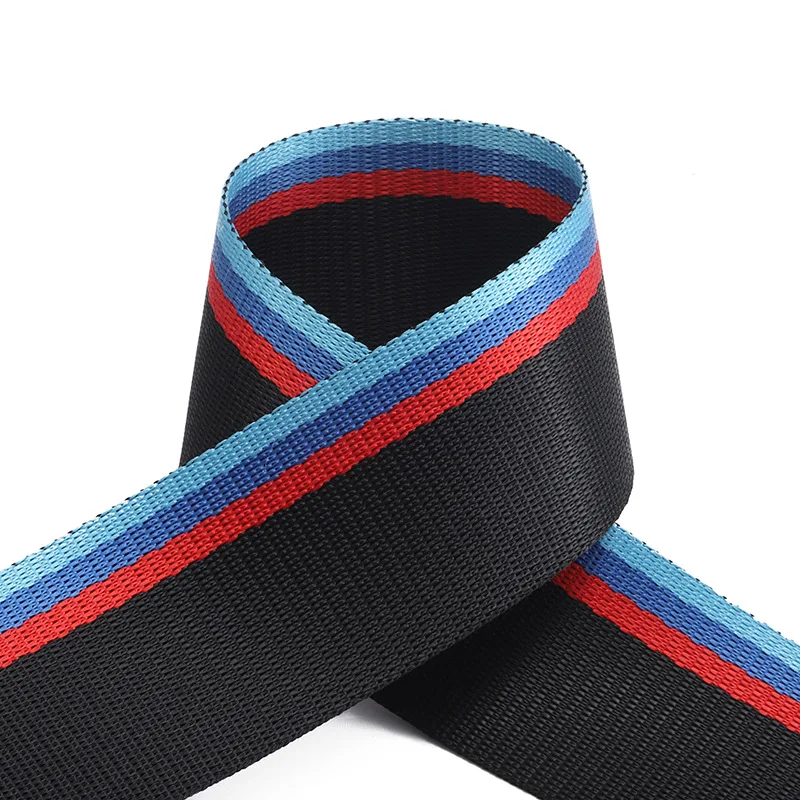 Polyester Webbing Racing Seat Belt 4.8cm Seatbelt Safety Webbing 3.5 To 30 M for Front Rear Row Car Seat Accessories Blue Red