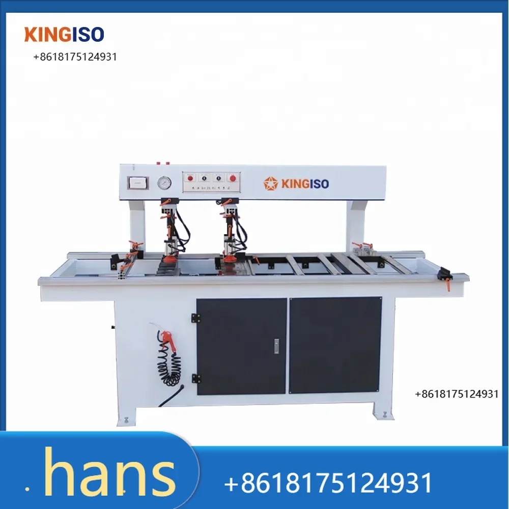KINGISO Cabinet Multi Bore Machine Double Head Multi Boring Machine Multi Hole Boring Machine