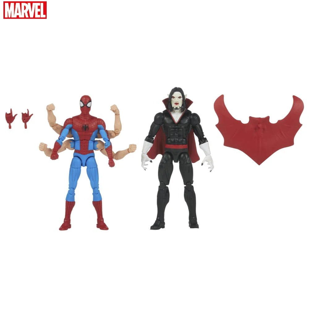 Marvel Legends The Amazing Spider-Man Pack 2 Figurines Spider-Man & Morbius 15 Cm Collectible Figure Toy Gift