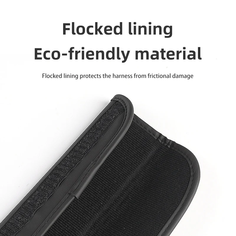 Car Seat Belt Shoulder Rest Leather Cover Comfort Protector Cushion For Mustang Fiesta Kuga Edge Mondeo Fusion Explorer GT - view 5