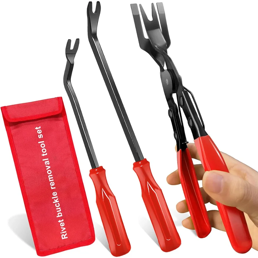 

3Pcs Car Trim Removal Tool Kit, Panel Clip Remover Plier for Car Stereo Door Dash Interior