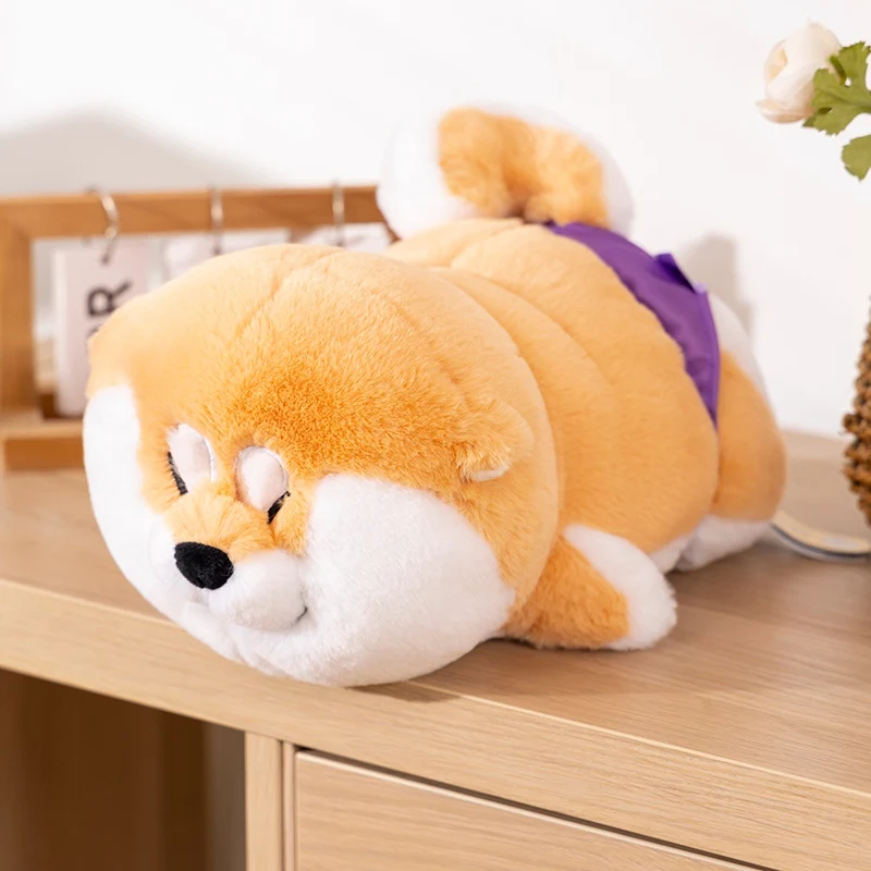 Simpatico cartone animato Akita cane peluche morbido Shiba Inu cucciolo di peluche bambole di animali accompagnare cuscino per dormire per i regali