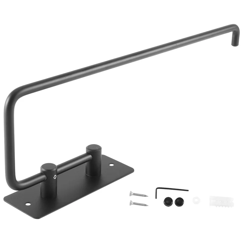 

Лидер продаж-1 шт. квадратный черный неперфорированный держатель для кухонных салфеток из нержавеющей стали кухонная стойка для рулонной бумаги