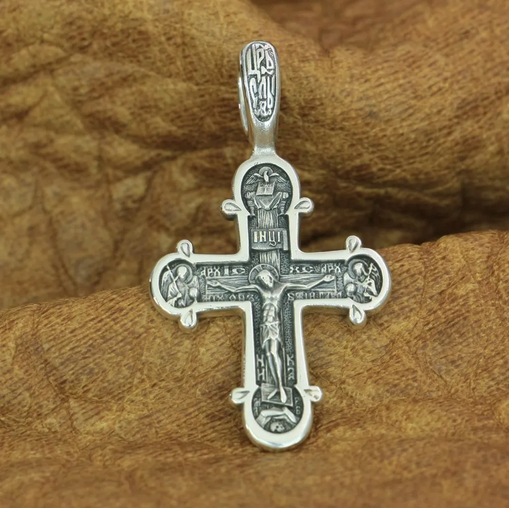 

Charms Little Jesus Christ Cross Pendants 925 Sterling Silver Jewelry TA204 BZ