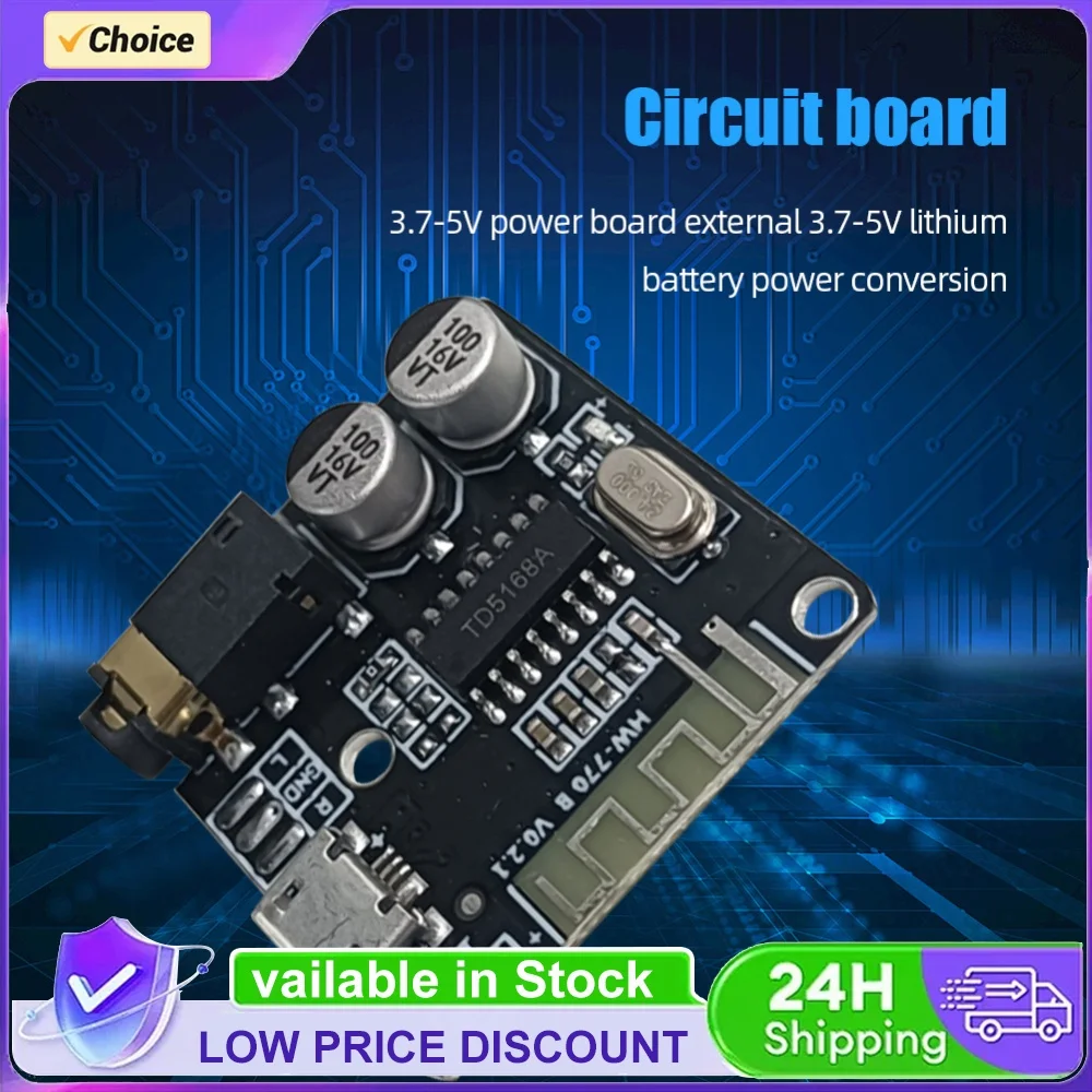 MP3 Lossless Decoder Board Bluetooth-Compatible 4.1/5.0 3.7-5V Wireless Stereo Music Module 3.5mm Audio Aux Micro USB 5V Powered