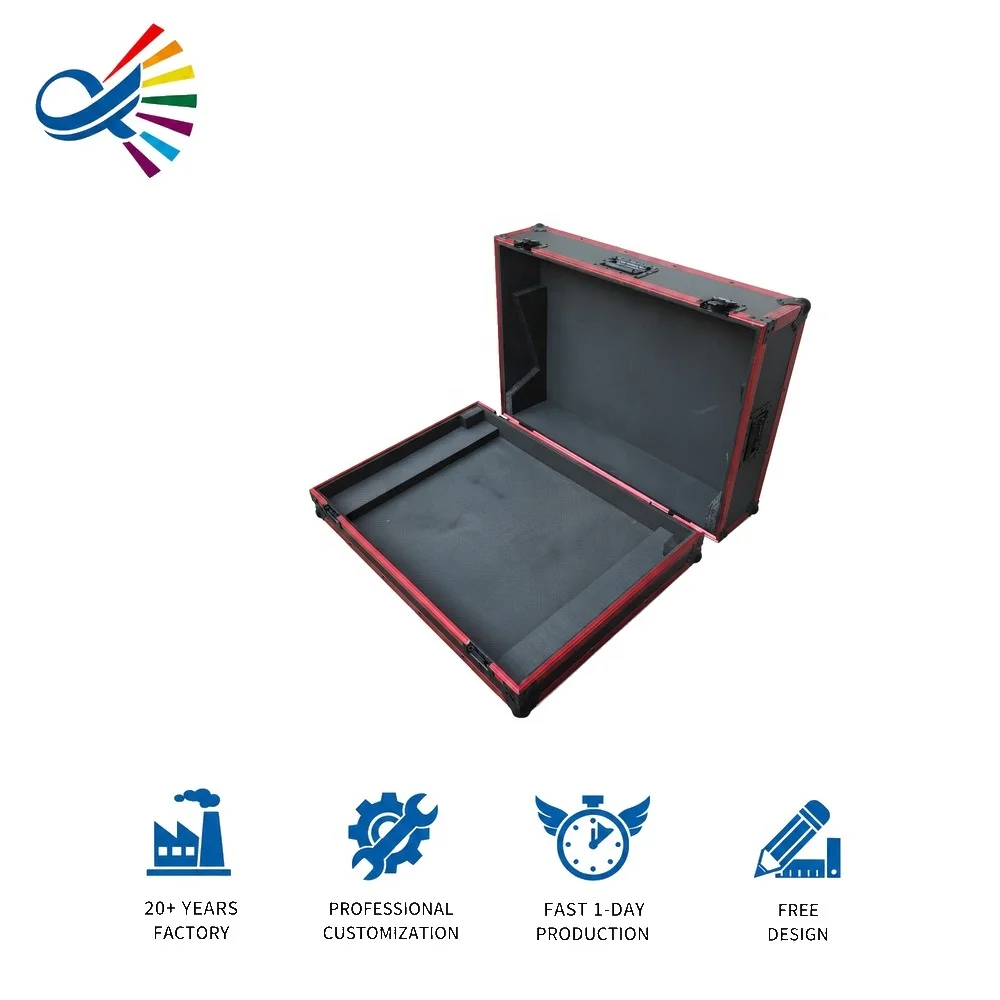 Professional Line Aluminum ATA Flight Case OEM/ODM Customizable Heavy Duty Flightcase With EVA Lining For Digital Mixer QU7