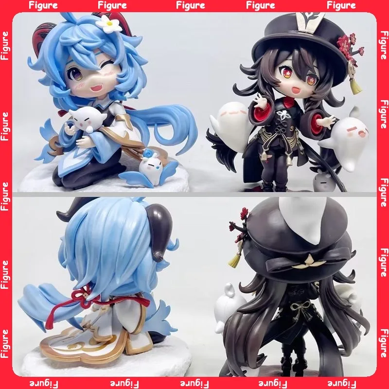 

17CM Genshin Impact Hu Tao Ganyu Anime Game Figure Kawaii PVC Action Figurine Collection Model Toy Gift GK Beautiful Girl Statue