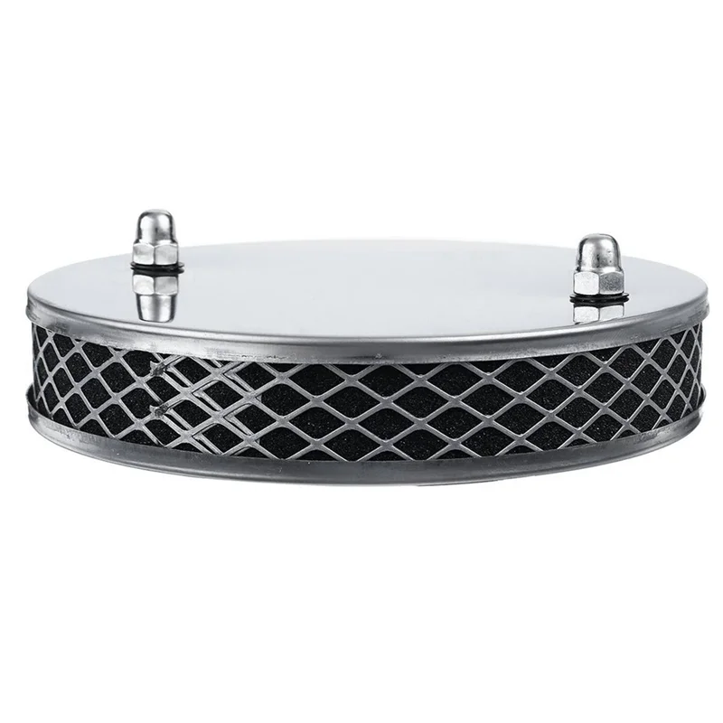 

3PCS Car Chrome Pancake High Air Flow Air Filter For All 1.25 Inch SU HS2 Carburettors 14X3cm