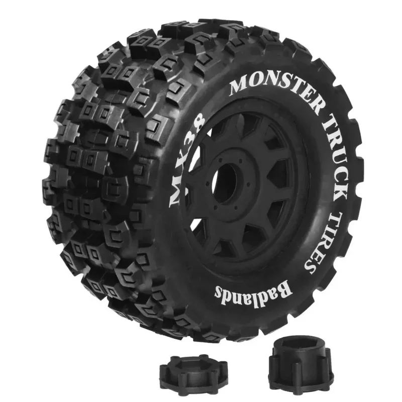 4pcs 175mm 1/7 1/8 Monster Stunt Truck Tire 17mm Wheel Hex for Sledge ARRMA KRATON Outcast Tamiya HSP RC Car