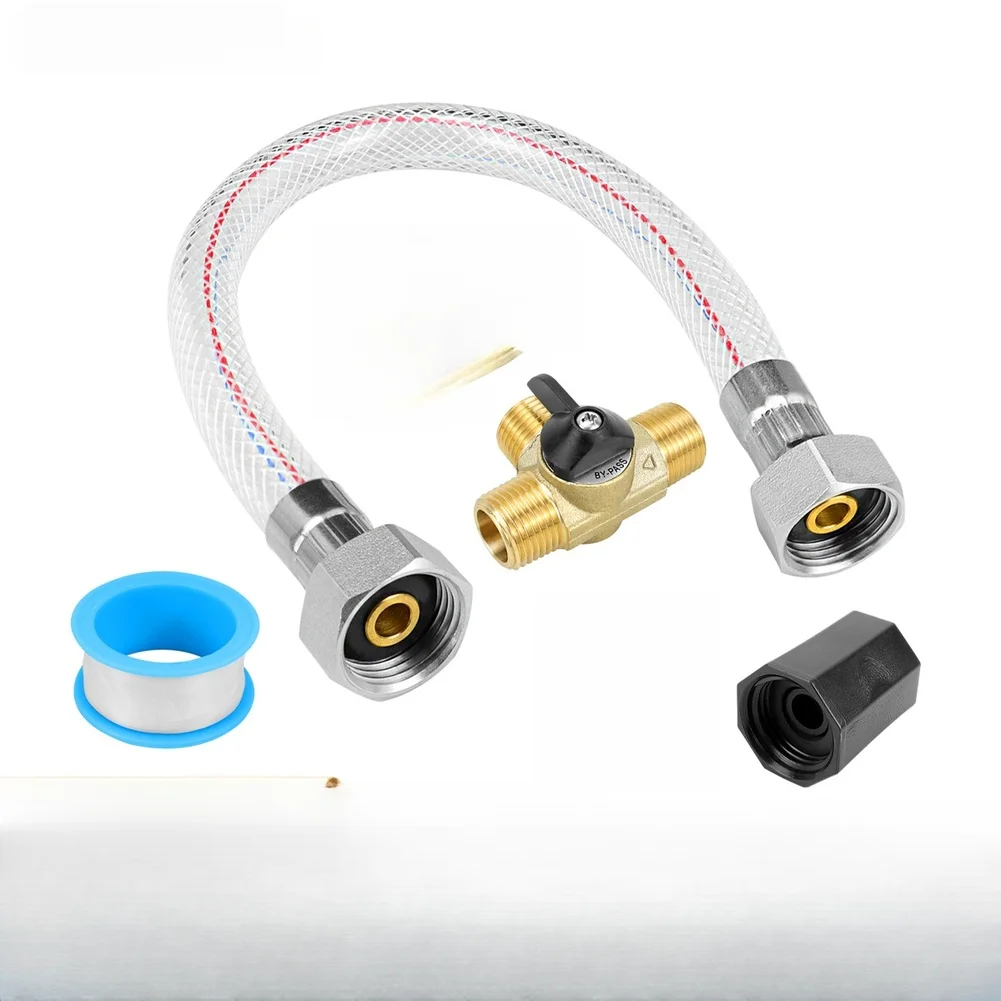 

Winterizing Kit RV Water Heater Hose RV Winterizing Long-lasting Brass Valve Versatile Compatibility Complete Connection Set