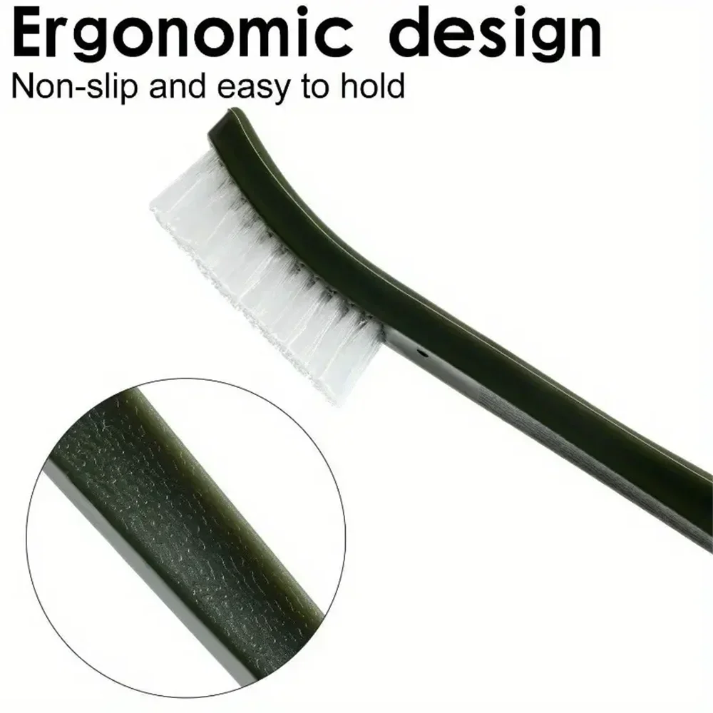 Double-end Steel Wire Brush & Nylon Pick Set Universal Hunting Gun Cleaning Kit Tactical Rifle Gun Cleaning Tool