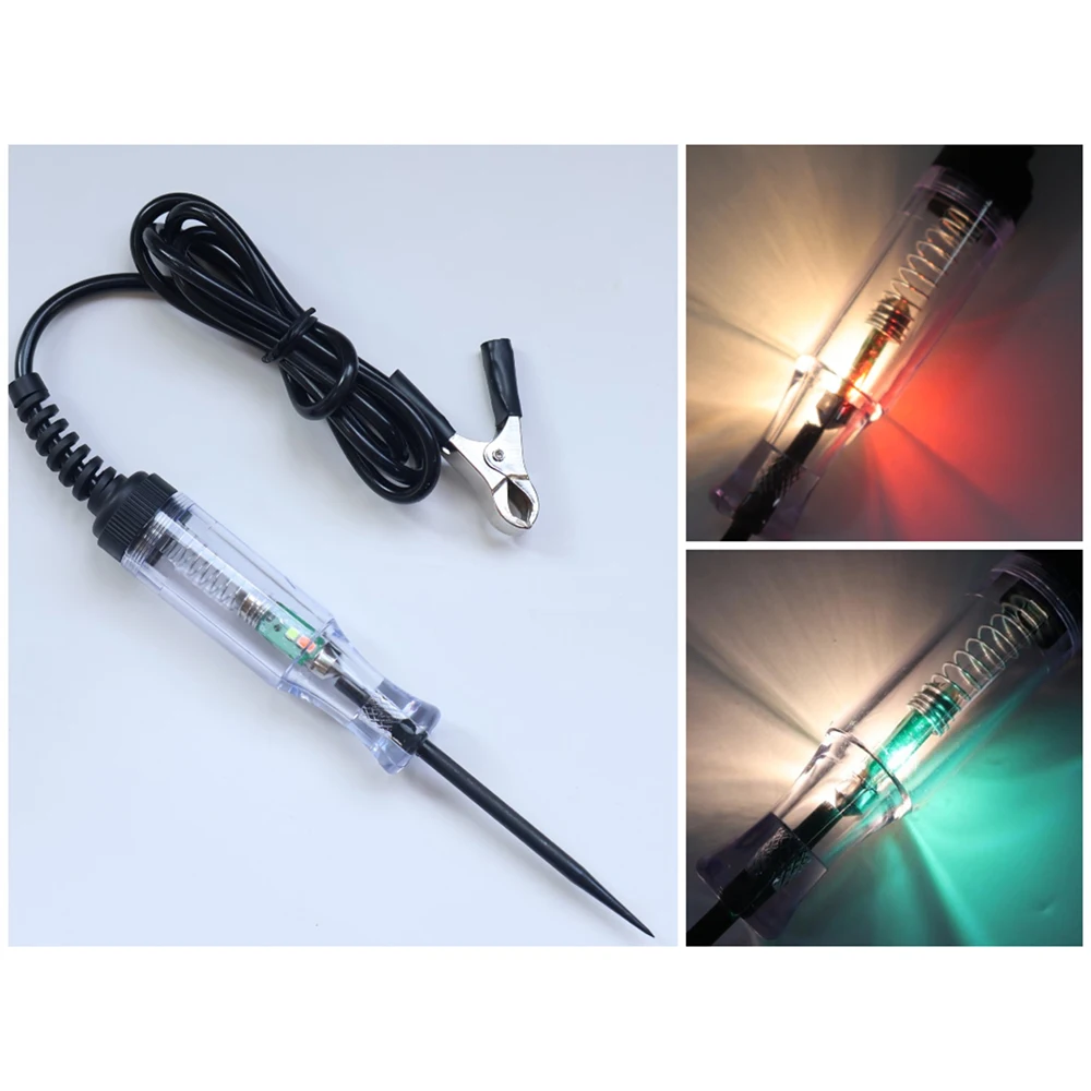 Electrical Voltage Tester Pen Probe Lamp Auto Car Light Circuit Tester Lamp Detector Diagnostic Test Tools