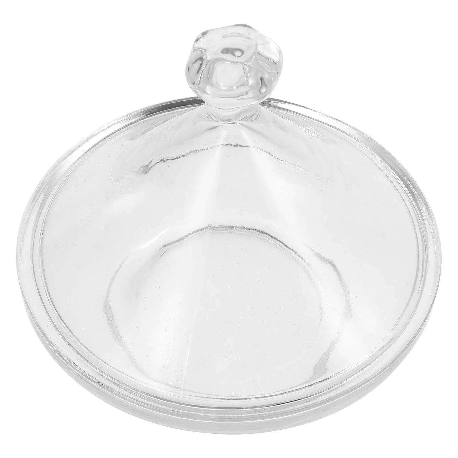 

Glass Candy Jar with Lid Elegant Dessert Plate Fruit Plate Decorative Tray for Kitchen Office Party Table Tray with Cloche