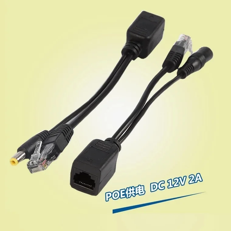5 Pairs POE Splitter & Combiner, 12V POE Power Supply for Surveillance IP Camera Network Cable Power Supply