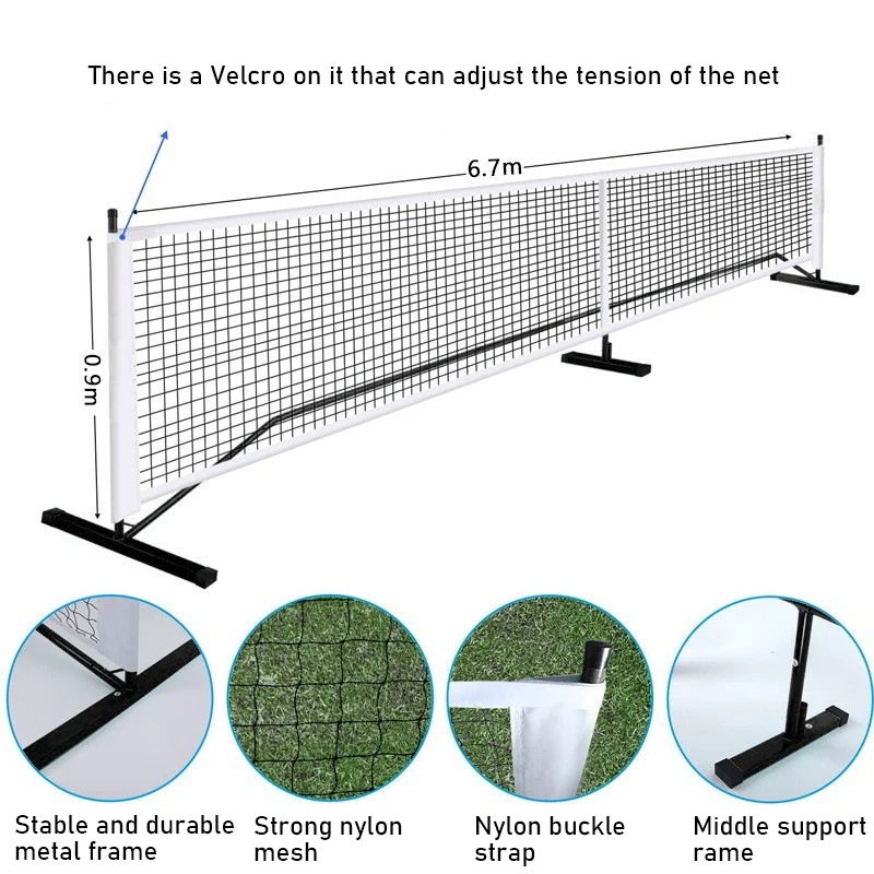 Indoor and Outdoor Pickleball Net Rack Portable Outdoor PickleBall Net Portable Professional Sports Movable Ball Net