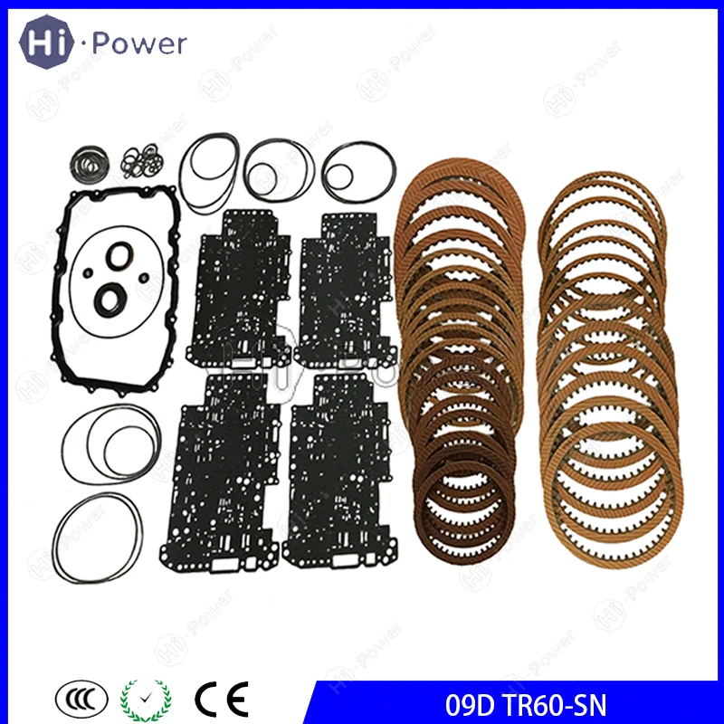 

09D TR60-SN комплект для капитального ремонта автоматической коробки передач, фрикционная пластина для VW Audi Porsche Touareg O9D TR60SN, комплект уплотнений диска коробки передач