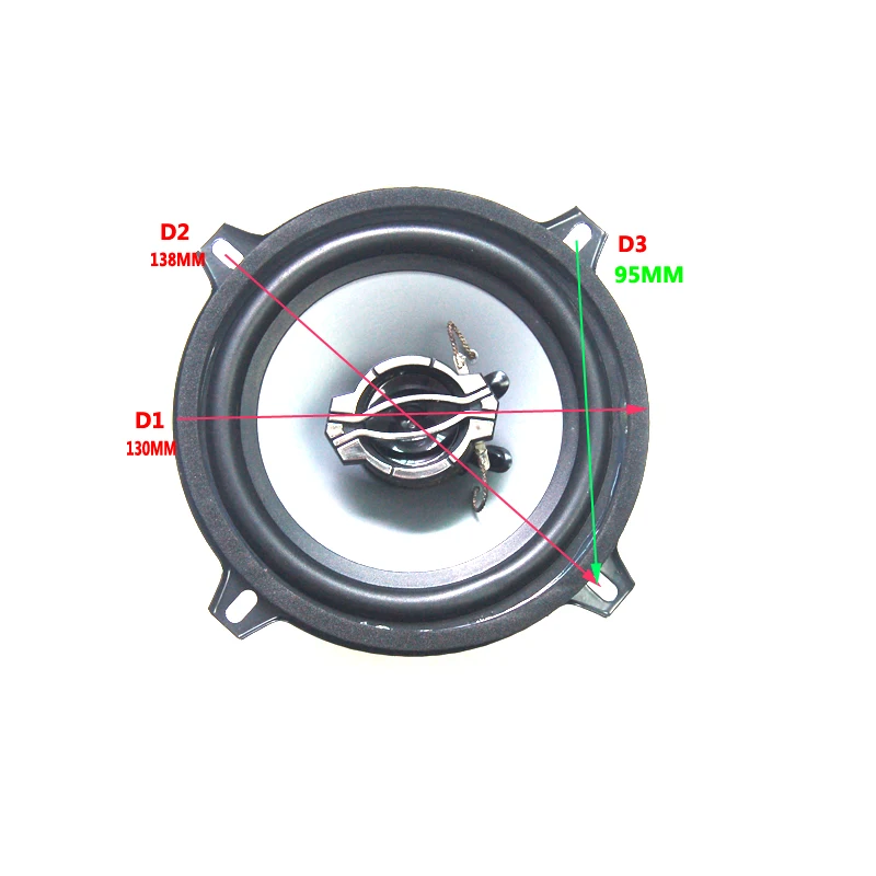 1pc 5.25 inch Coaxial Car Speaker 2 Way  Speaker 150w 4 ohm High Power Audio Music Player Universal