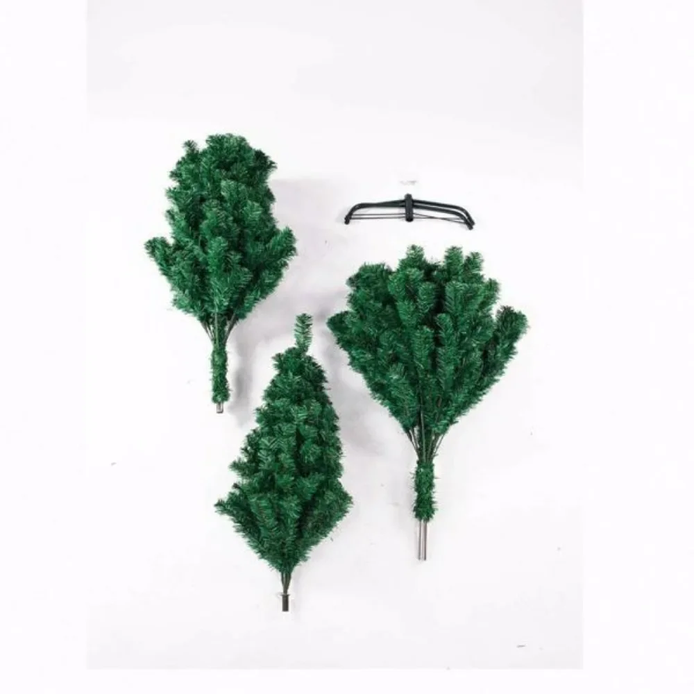 The green 6ft 1050 branch leaves are made of high-quality eco-friendly flame retardant PVC material for Christmas trees