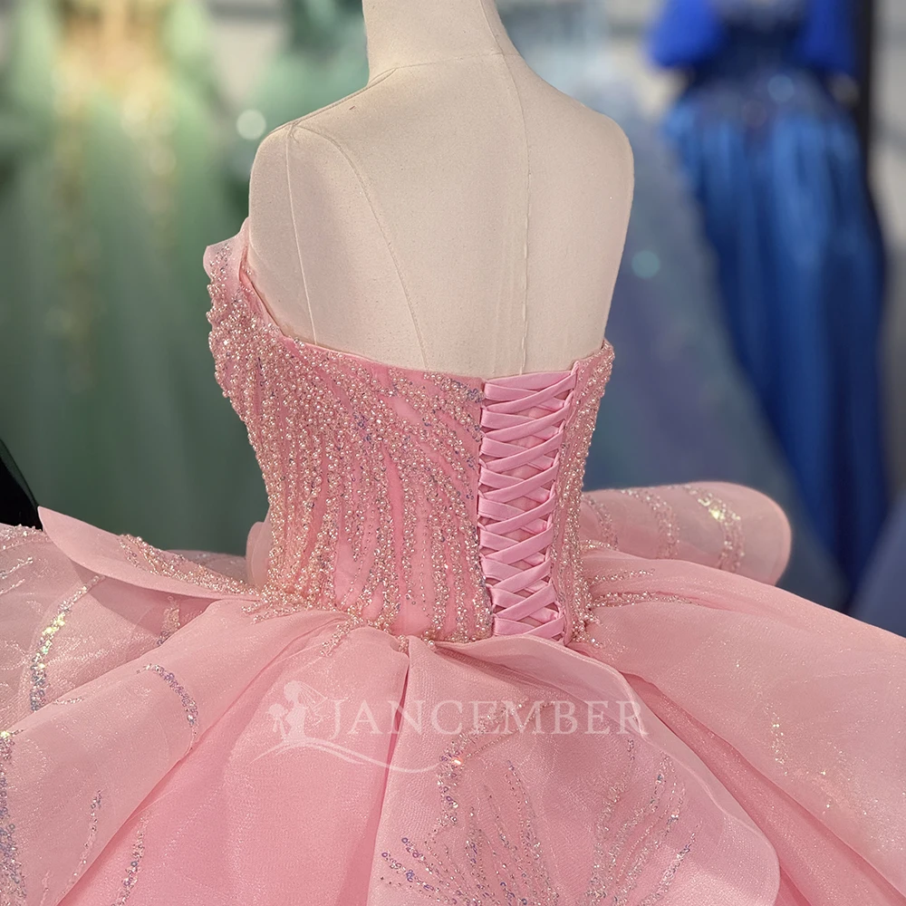 Colorful Quinceanera Dresses for Girls Strapless Ruffles Vestidos 15 De Quinceañera Customized vestidos de quinceañera DY6866