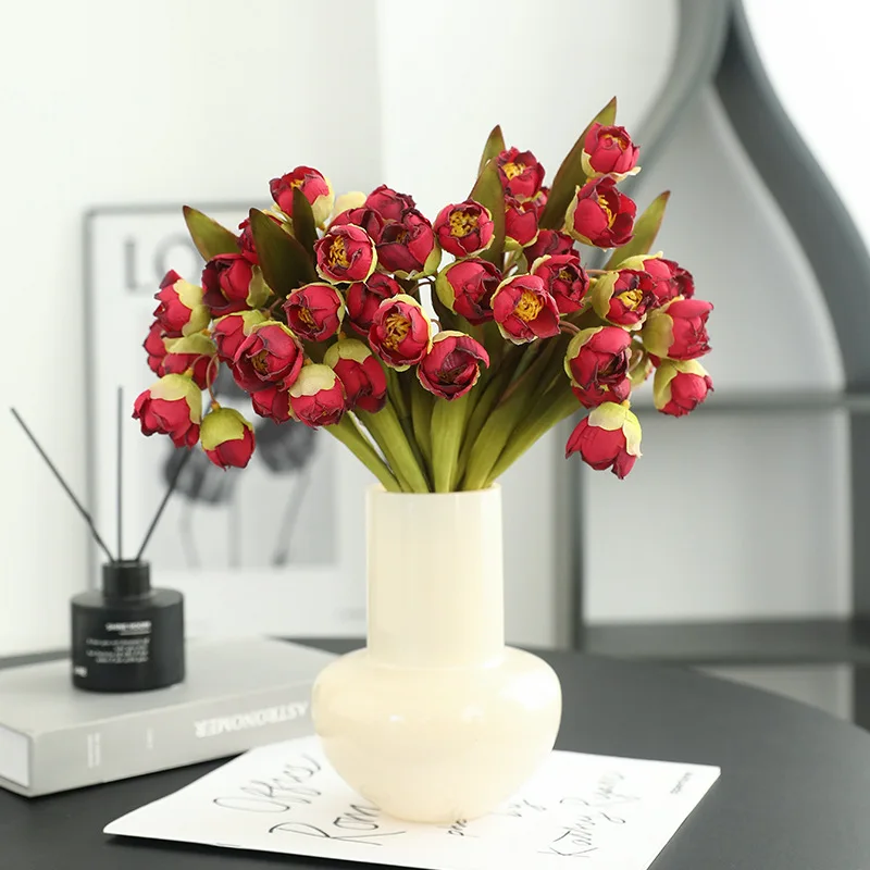 New Autumn Bouquet 24 Heads Lily of The Valley Vintage Artificial Flower Home Tabletop Decoration Silk Flower Fall Fall Decor image 5