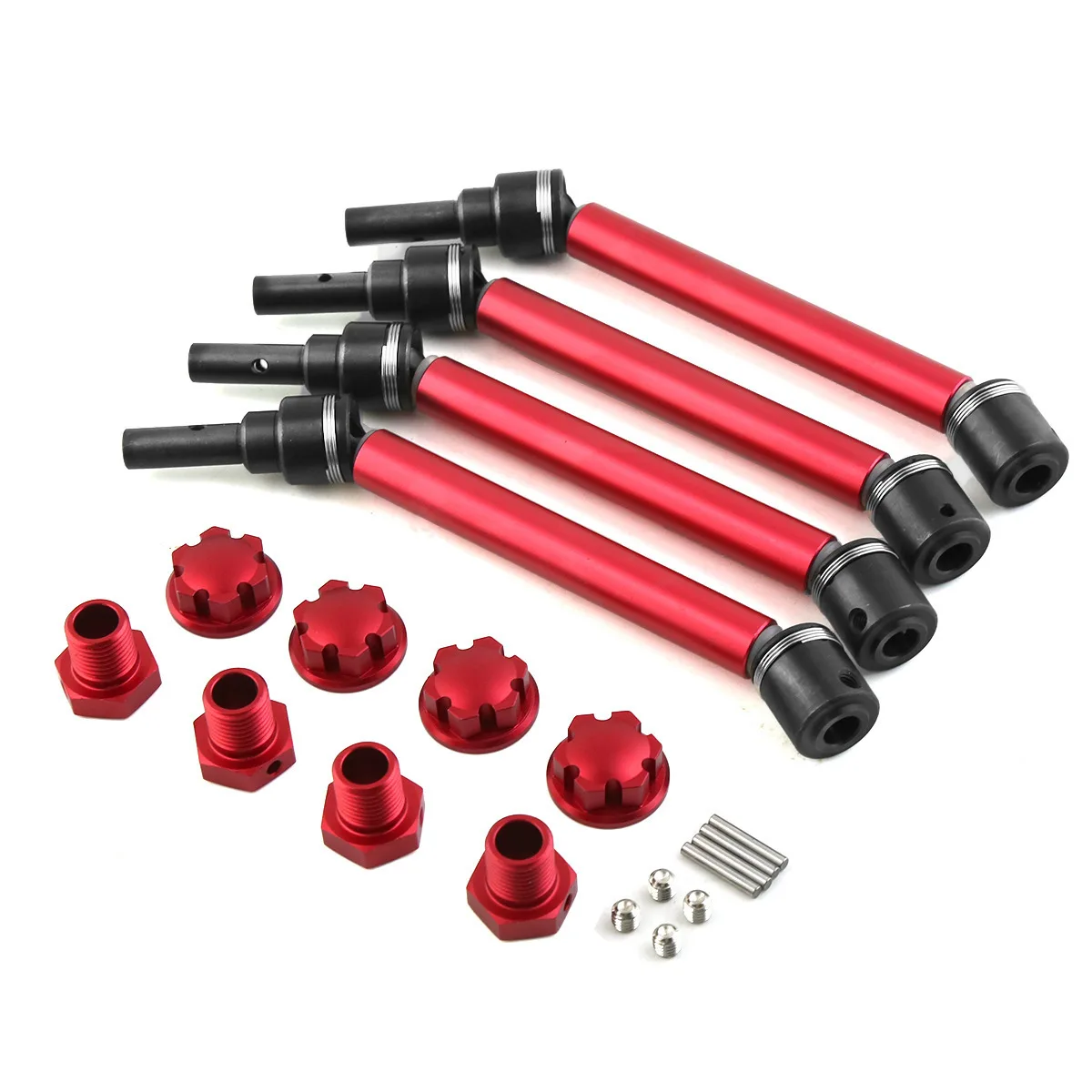 4pcs 8996X Extended Drive Shaft CVD with Wheel Hex for 1/10 Traxxas MAXX 2.0 V2 89076-4 WideMaxx RC Car Upgrade Parts