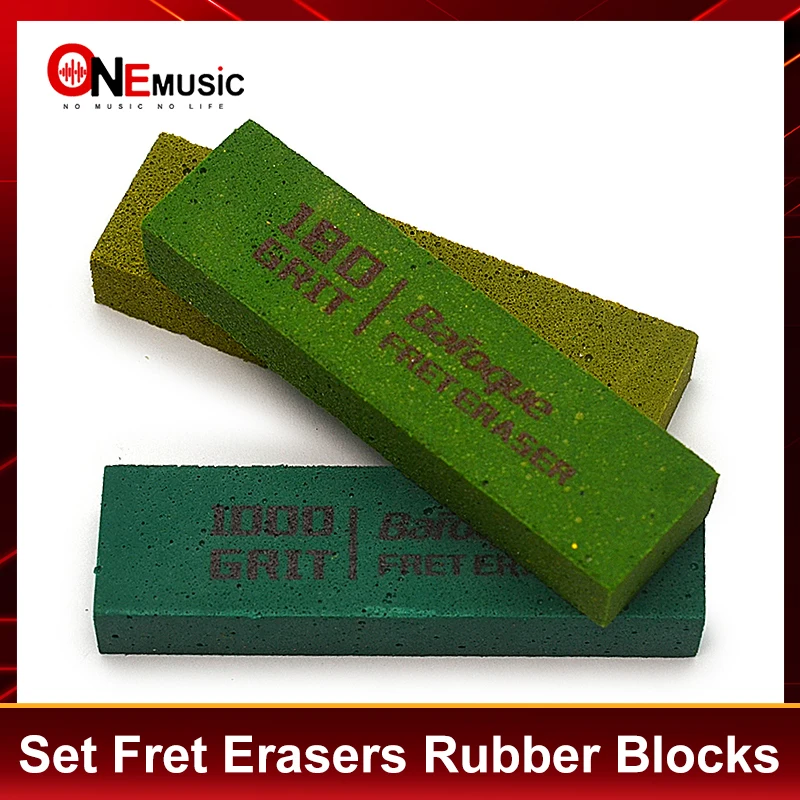 

Ластики для ладов в стиле барокко для полировки гитарных ладов, очиститель для ладов, чистая проволока/струна/металл, набор из 3 (180 и 400 и 10000 зернистости)