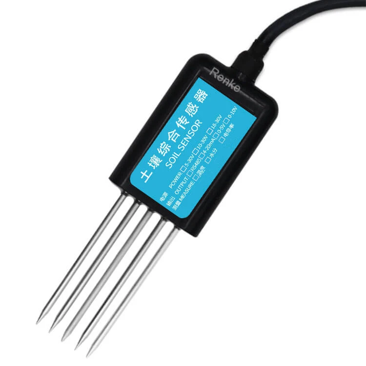 

Renke Soil Integrated Transmitter Temperature Humidity EC ph 4 in 1 Soil Sensor for Agriculture