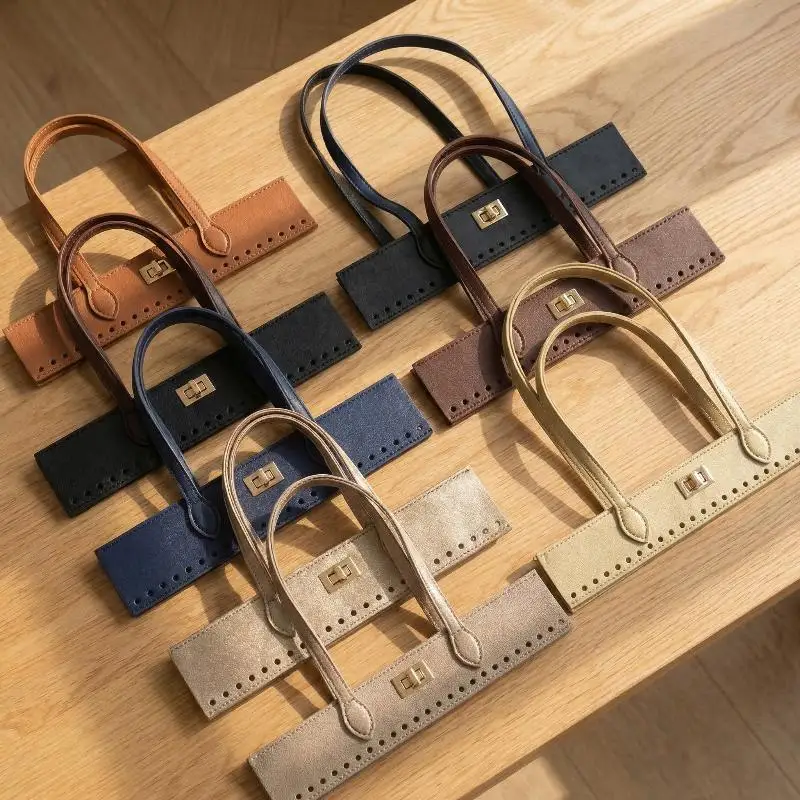 Replacement Woven PU Bag Handle for DIY Handbag Making Accessories Sturdy Handle for Tote Purse Projects