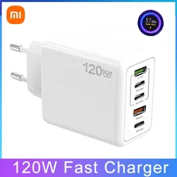 Xiaomi 60W Type C Fast Charger Multiple 5 Ports USB Mobile Phone Charger QC 3.0 PD Quick Charging Adapter For Iphone 15 Huawei