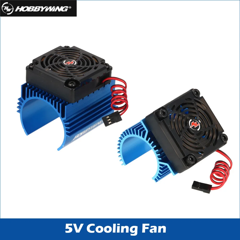 Hobbywing Elektromotor-Kühlkörperabdeckung mit Lüfter für 1:10 RC-Autos 4465 3665/3674 Motor