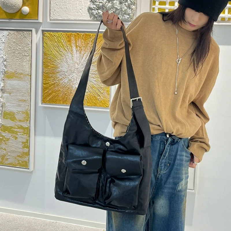 Umhängetasche für junge Damen mit großem Fassungsvermögen, modische, vielseitige Unterarm-Umhängetasche für den lässigen Pendelverkehr