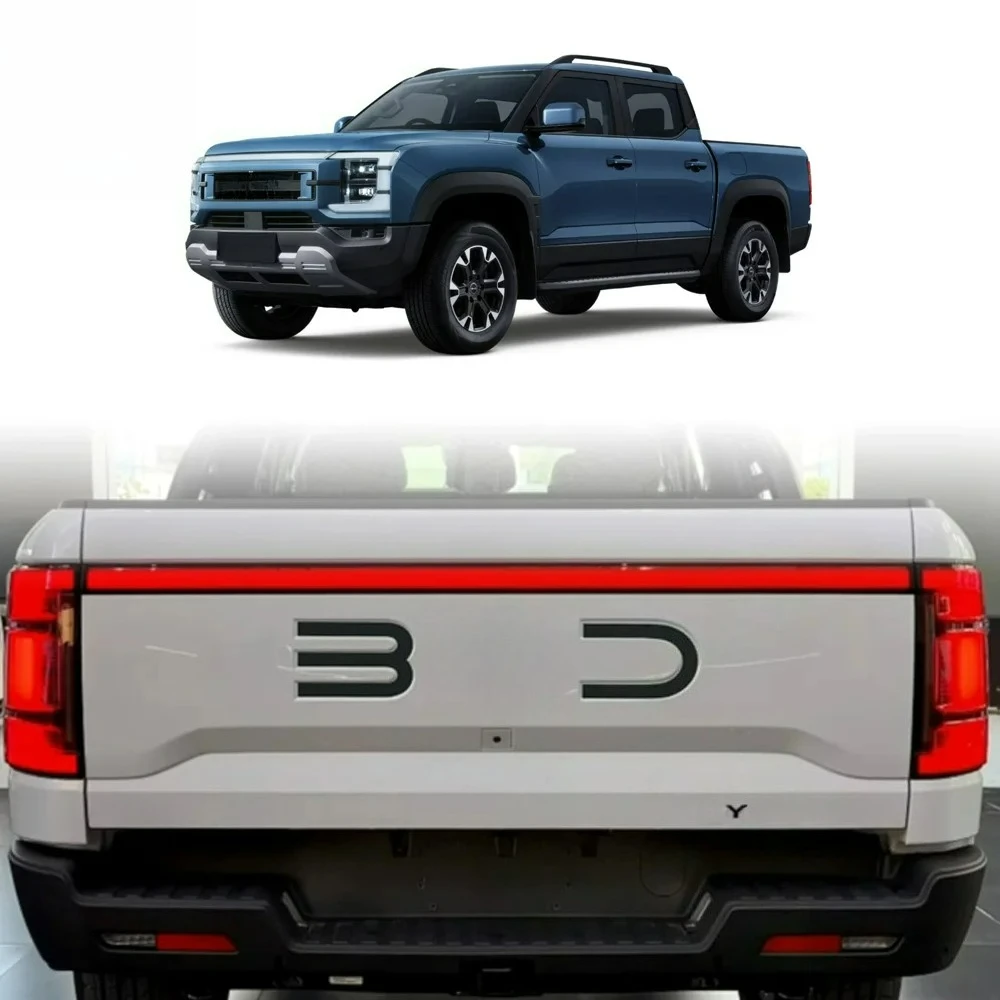 

For BYD Shark 6 Trunk Standard 3D Badge Logo Sticker Glossy Black Sticker Decoration Automobiles Parts Accesorios Para