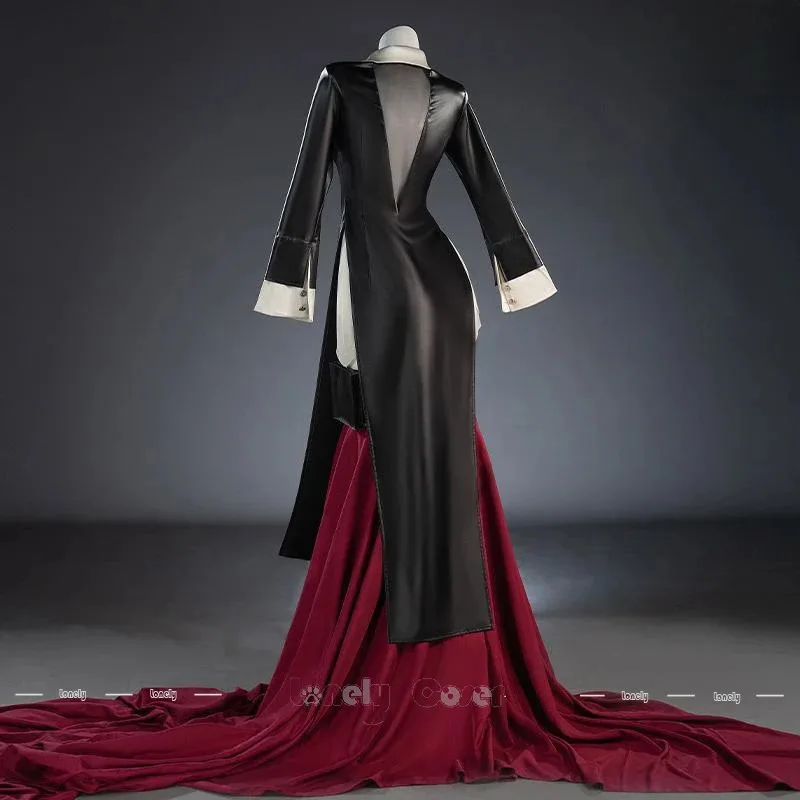 

ff34Zenless Zone Zero Jane Doe Cosplay Costume Wig Undercover R&B Dress Stockings Tail Props Full Set Women Girls Halloween Carn