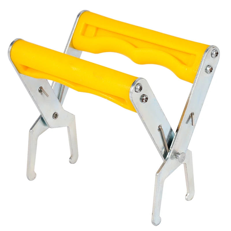 Stainless Steel Bee Hive Frame Grip Holder Yellow Plastic Handle Capture Frame Grip Beehive Clip Clamp Grasp Beekeeping Tools