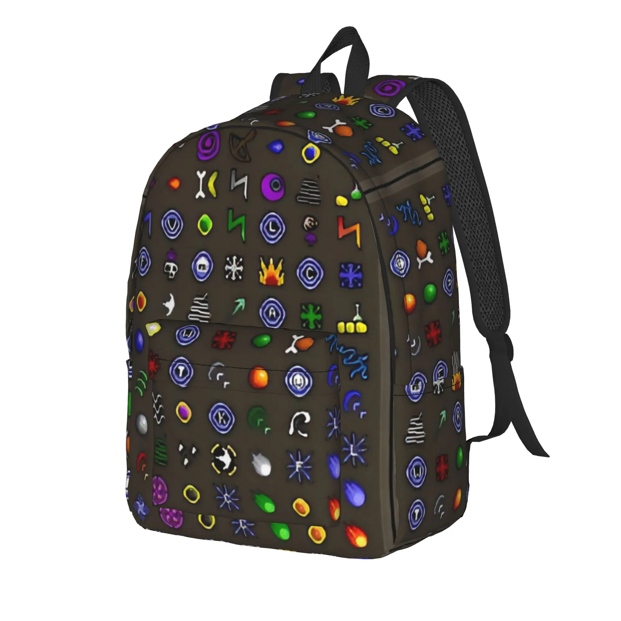 Old School RuneScapes Backpack for Men Women Teenage Student Work Daypack  Laptop Computer Canvas Bags Gift