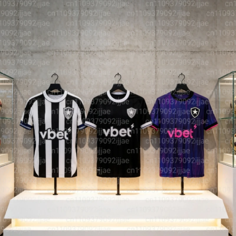2026 Parent-child 3D Printed Outdoor Sports Quick Drying Breathable T-shirt, Brazil Botafogo Football Jersey Thin T-shirt