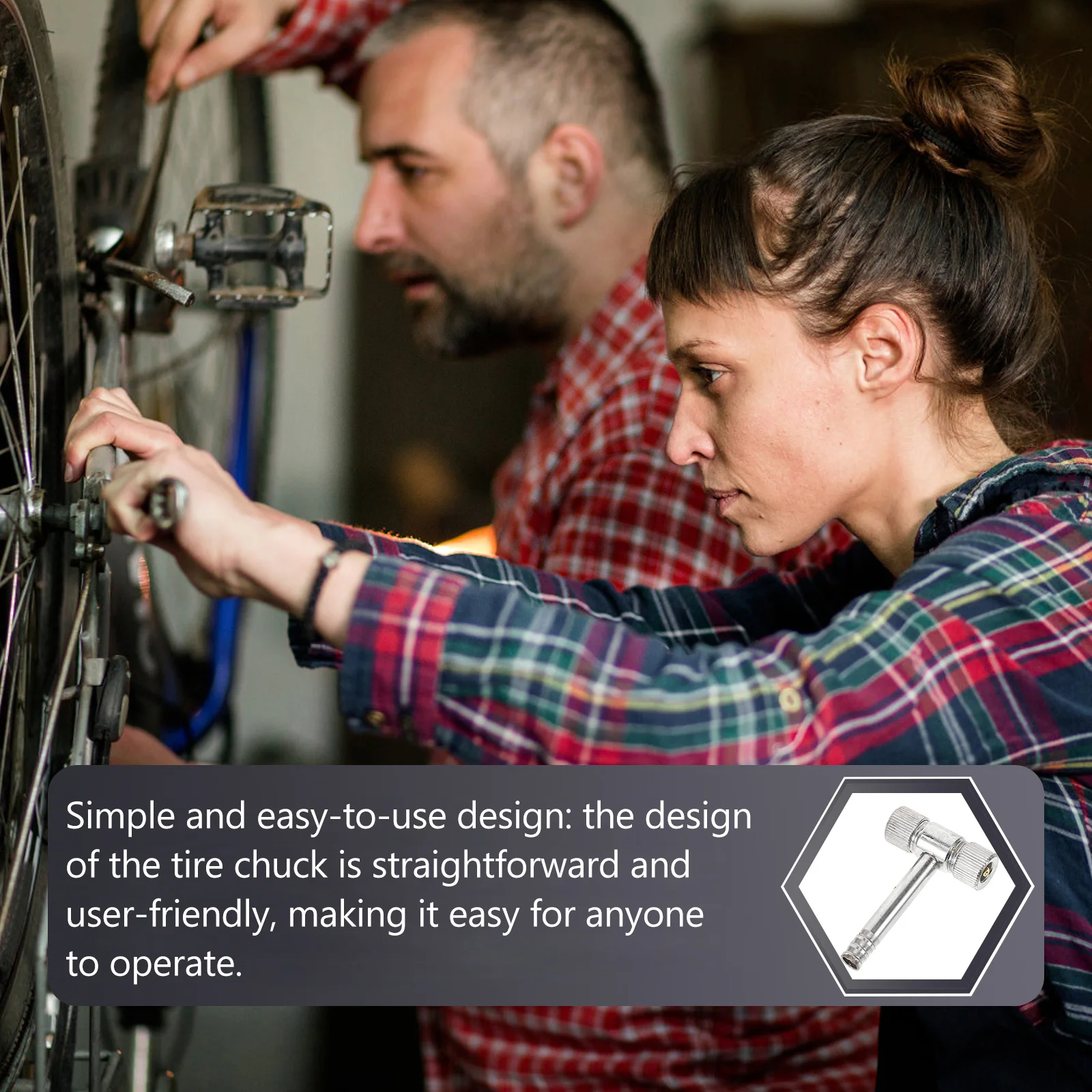 

Double Heads T Type Inflation Nozzle Heavy Duty Carbon Steel Tire Chuck for Motorcycle Electric Bike Smooth Quick Connect Air