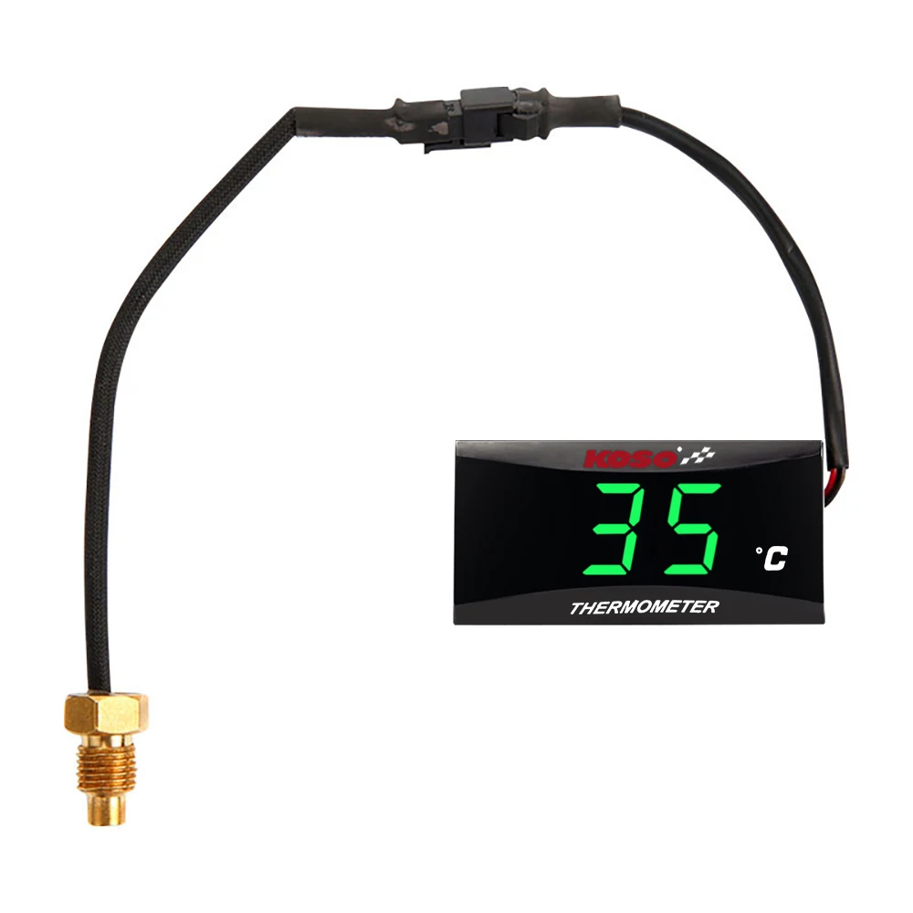 Motorfiets KOSO Watertemperatuurmeter Mini Meter Moto Universele Thermometer Voor XMAX 300 CB400 MT 07 09 Sensor Scooter Racing