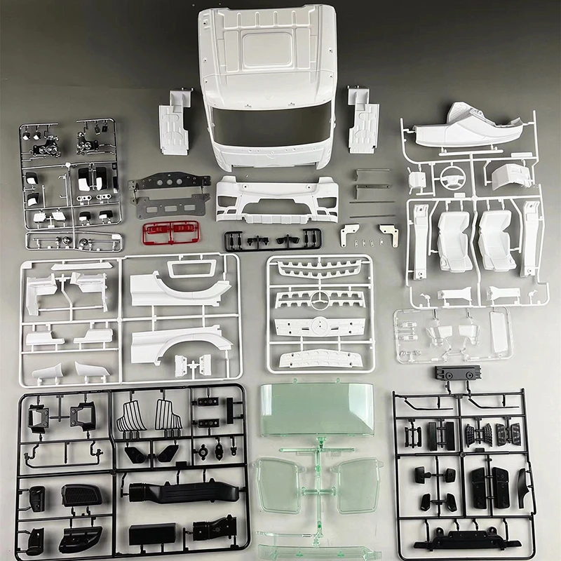 KABOLITE 1/14 K3363 RC samochód Low Top AROCS inżynierii obudowa samochodu trakcji hydraulicznej zmodyfikowany zestaw ciągnika może być malowany za