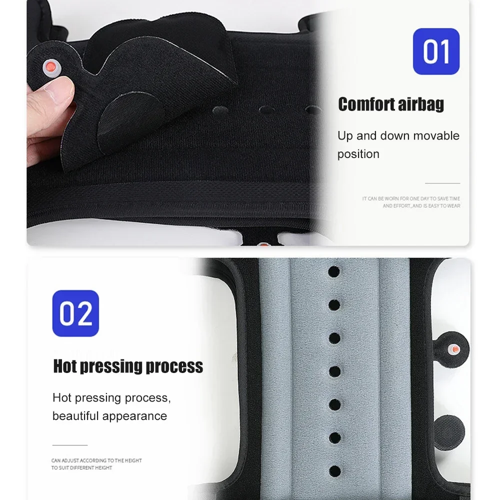 1PCS TLSO Fixed Spinal Brace, Adjustable Back Brace for Mild Scoliosis,Post Surgery Support,Hunchback with Inflatable Airbag