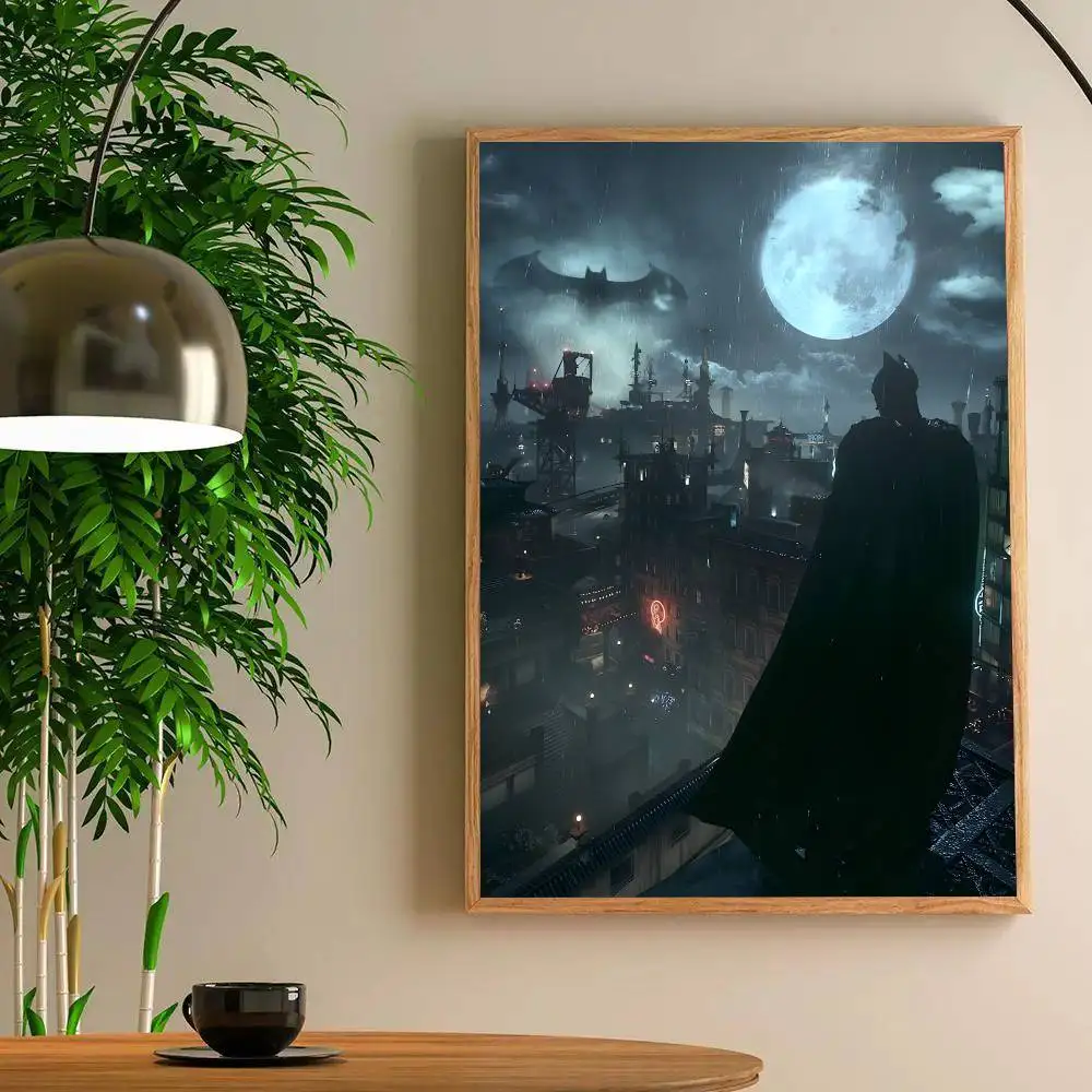 Coole Hero B-Bat-man-Poster, HD-Druck, Vintage-Wandkunst, Dekoration für Zuhause, Arbeitszimmer – Detail 8