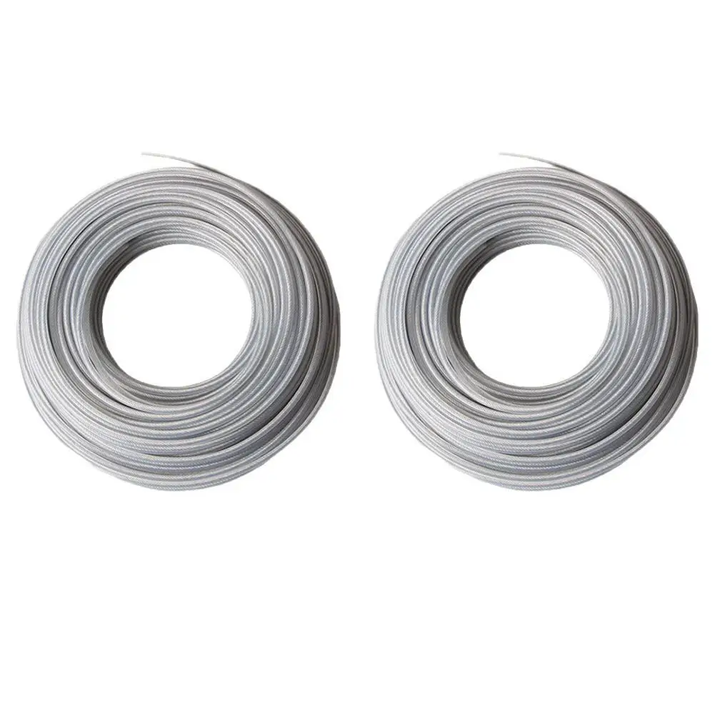 Steel 4 0mm Diameter Trimmer Line 2 Rolls 15m for Effective Lawn Cutting Compatible with Multiple Trimmer Models