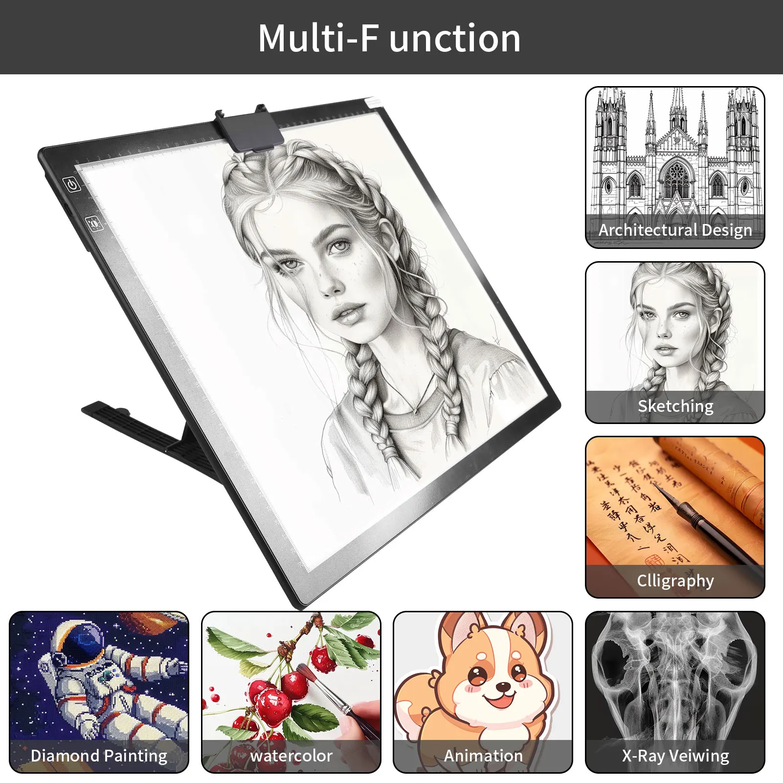 Led Drawing Copy Pad Table Animation Painting Educational Toys 3 Level Dimmable Board Gift Adjustable Light Notepad For Children