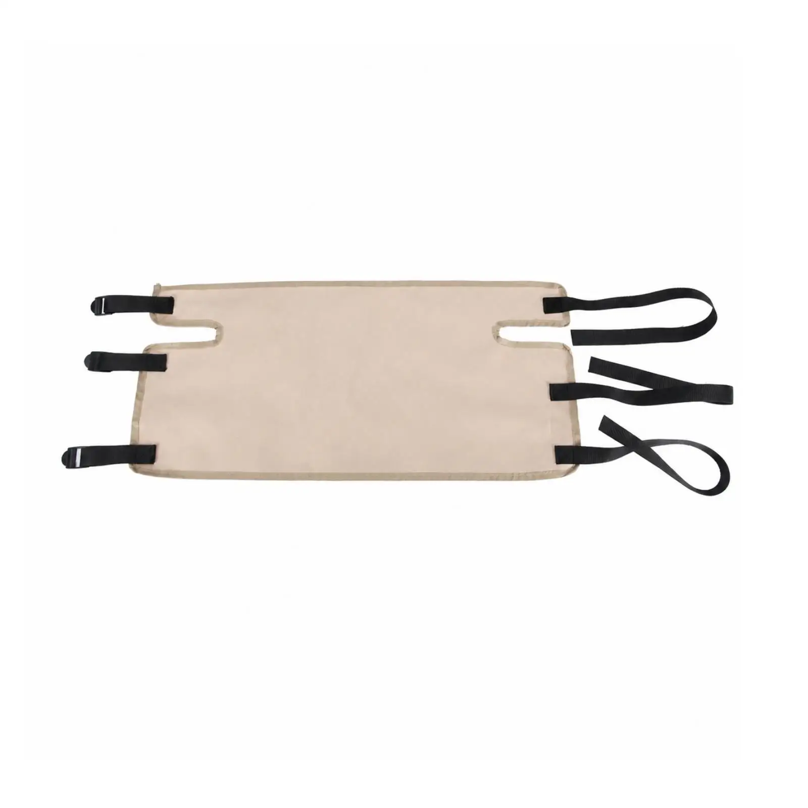 Khaki Oxford Cloth Folding Seat Replacement for Camping Chairs with Fastening Straps Outdoor Lounge Repair