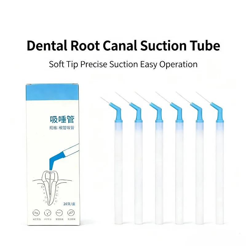 COTISEN Disposable Root Canal Suction Tube Saliva Ejector Independent Packing Flexible Plastic For Dentist Endodontic Supplies