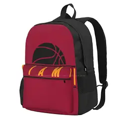 Miami Basketball Modern Logo Red Hot Sale Schoolbag Backpack Fashion Bags Miami Florida Slamdunk Ballers Heat Modern Logo Font