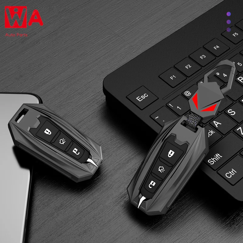 

Alloy Car Remote Key Fob Cover Case Holder Protector For Changan Cs75 Cs55 Cs35 V7 V5 Cx70 Cs85 CS95 CS15 Keychain Accessories