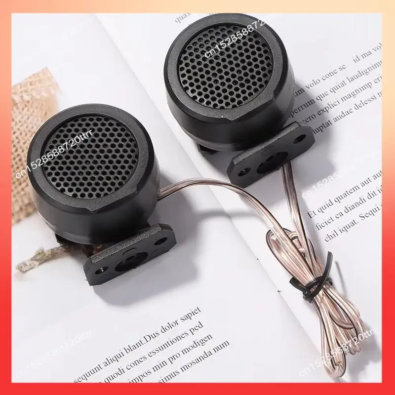 ABNR 4 คู่ 91Db Universal ลําโพงเสียงรถยนต์ 12V 500W Super Power เสียงเสียง Loud สีดําโดมรถทวีตเตอร์ลําโพง